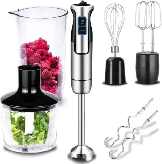 DailySupplies Staafmixer Set Zilver Zwart