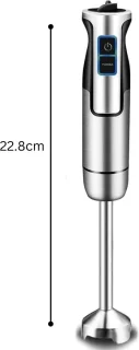 DailySupplies Staafmixer Set Zilver Zwart