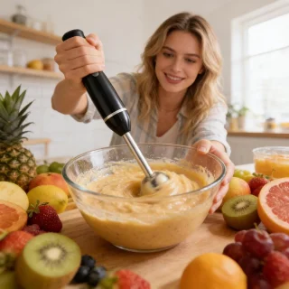 Dompel blender handmixer 38 cm multicolor