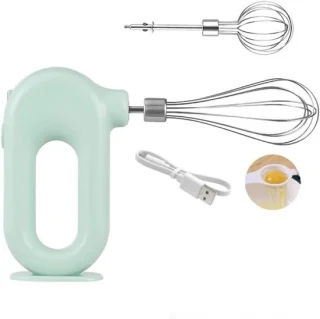 Draadloze handmixer beslag mixen groen