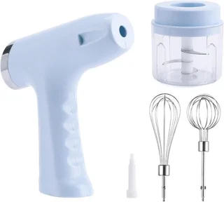 Draadloze handmixer blauw