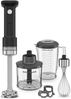 Draadloze staafmixer mat zwart