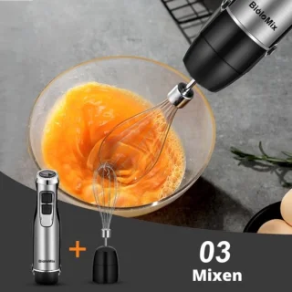 Draadloze Staafmixer Set 1200W met Hakmolen en Maatbeker