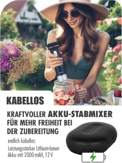 Draadloze staafmixer set