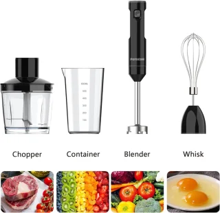 Draadloze staafmixer set – Zwart