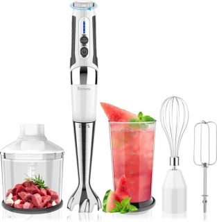 Draadloze staafmixer wit
