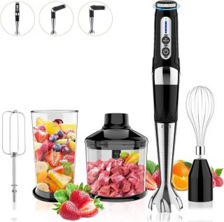 Draadloze staafmixer zwart