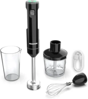 Draadloze staafmixer zwart