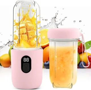 Draagbare Blender Mini Mixer 500 ml - Roze