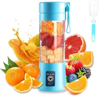 Draagbare blender - mini mixer - blauw