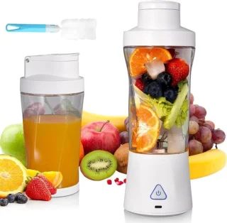 Draagbare blender - mini mixer - wit