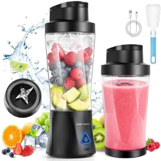 Draagbare blender mini zwart