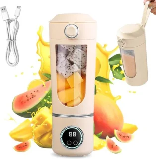Draagbare blender - mixer to go - 700 ml - beige