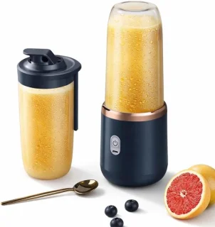 Draagbare blender reisblender - 400 ml - blauw