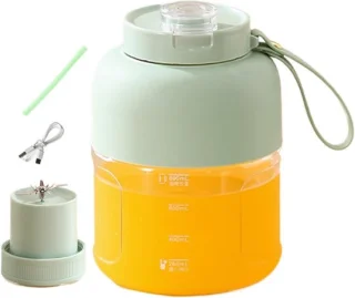 Draagbare Blender Sapbeker 12x12x24 cm Groen