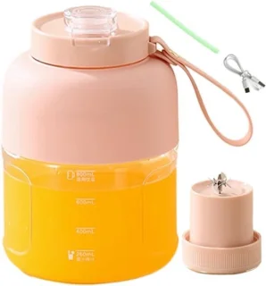 Draagbare blender sapbeker roze