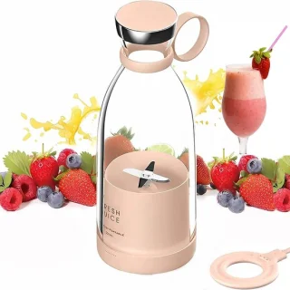 Draagbare Blender Smoothie Maker 350 ml Roze