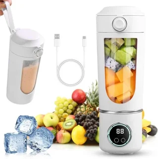 Draagbare blender smoothie maker 700 ml wit