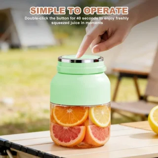 Draagbare blender Smoothiemaker fles 1200 ml groen