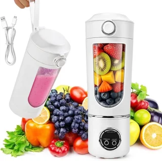 Draagbare blender Smoothiemaker to go - beige