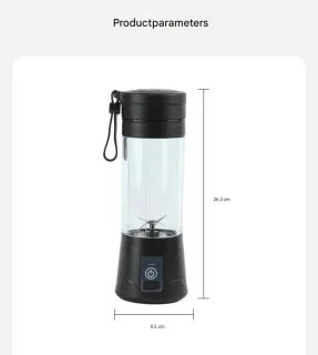 Draagbare Blender Zwart - Mini Blenderbeker