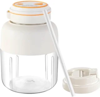 Draagbare blenderbeker met citruspers, 1300 ml, wit