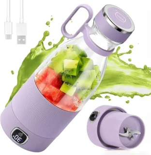 Draagbare mini blender 350 ml paars