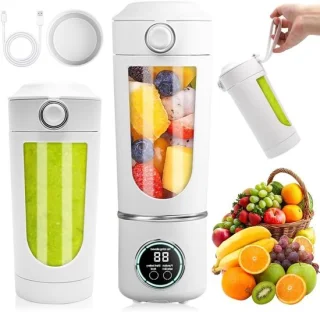 Draagbare mixer mini blender 700 ml wit