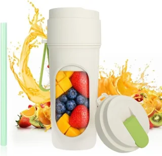 Draagbare mixer - smoothie maker - 450 ml - groen