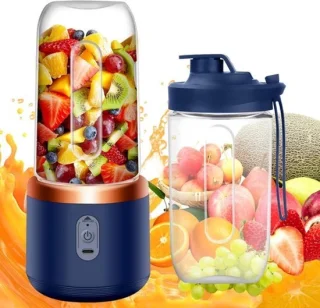 Draagbare mixer smoothie maker blauw