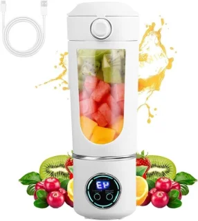 Draagbare mixer smoothie maker mini blender, 700 ml, wit