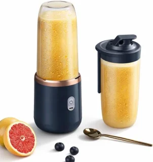 Draagbare reisblender 400 ml blauw
