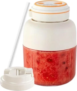 Draagbare sapbeker blender 1300 ml wit