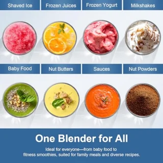 Draagbare Smoothie Blender 600 ml - 12-delige set