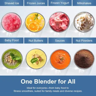 Draagbare Smoothieblender 600 ml - 12-delige set