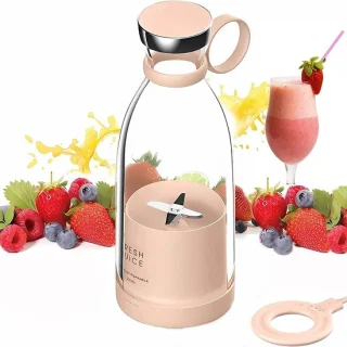 Draagbare smoothiemixer roze