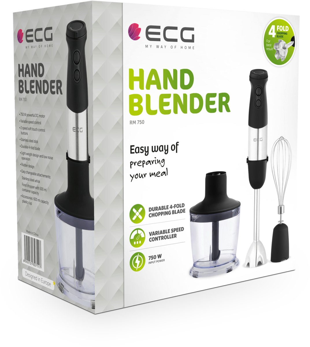 ECG RM 750 Staafmixer 750W