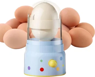 Eier mixer - keukengadget - 15.5 x 8 cm - blauw