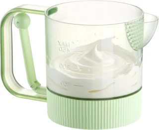 Eierklopbeker - keukenmixer garde - groen