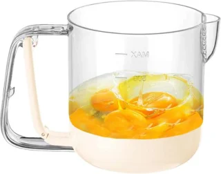Eiermixerbeker beige