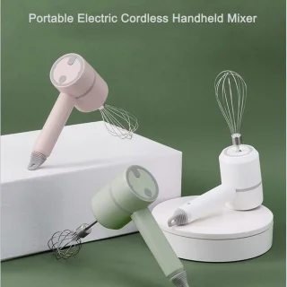 Elektrische handmixer 3-speed USB oplaadbaar groen