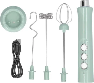 Elektrische handmixer opschuimer - rood