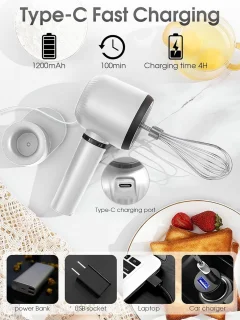 Elektrische handmixer RVS
