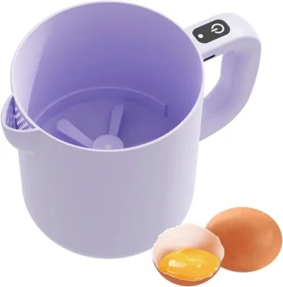 Elektrische Keukenmixer - Oplaadbare Garde - Bakken en Mixen - Draadloze Vrijheid - 1 Liter - Paars