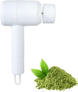Elektrische klopper - matcha mixer - 20,5 cm - wit