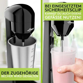 Elektrische Shaker & Staafmixer 500ml RVS - Proteïneshake Mixer