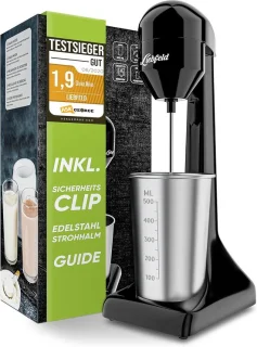Elektrische Shaker & Staafmixer 500ml RVS - Proteïneshake Mixer