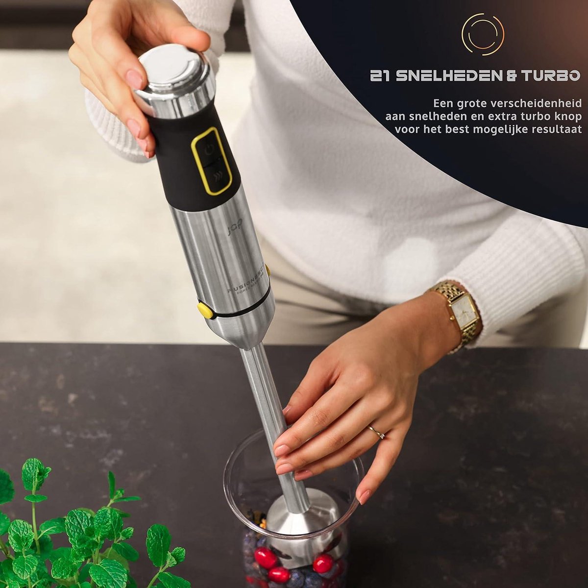 ForceBlend F1 staafmixer set 1200W