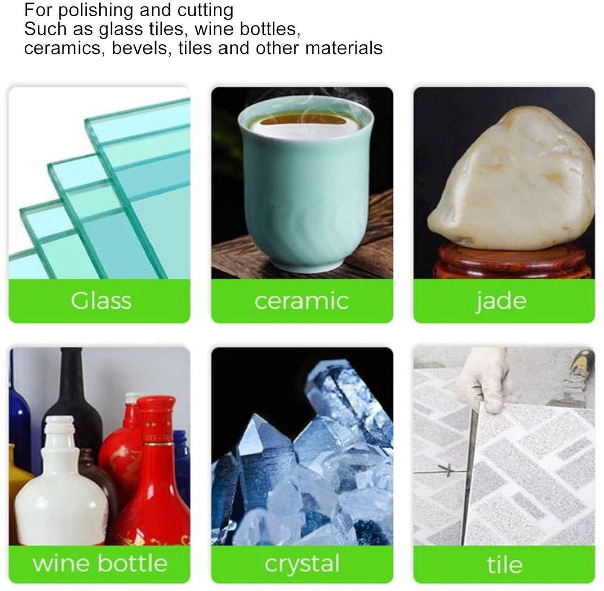 Glasslijpschijf Ultra Dun 3 stuks - Voor Tegels en Keramiek