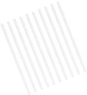 Glazen magnetische roerstaafjes 20 x 1 x 1 cm transparant